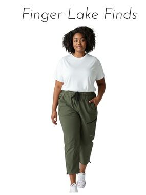 Baleaf Lightweight UPF 50+ Water Resistant Cropped Hiking Pants, 3XL